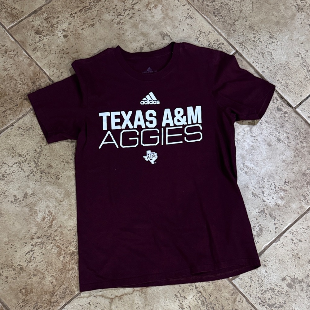 Adidas Maroon Texas A&M Tee